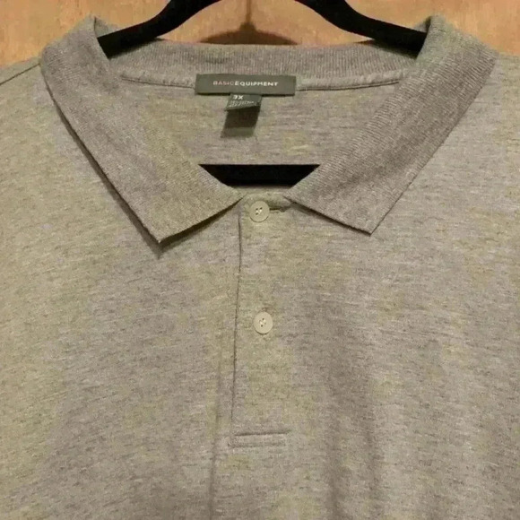 Men's Polo Shirt Basic Equipment Size 3X Gray - Picture 6 of 9